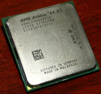 AMD Athlon 64 X2 4200+ CPU (K8 Toledo) ADA4200DAA5CD 2x 512 KB L2, Socket-939 Germany/Malaysia 2005